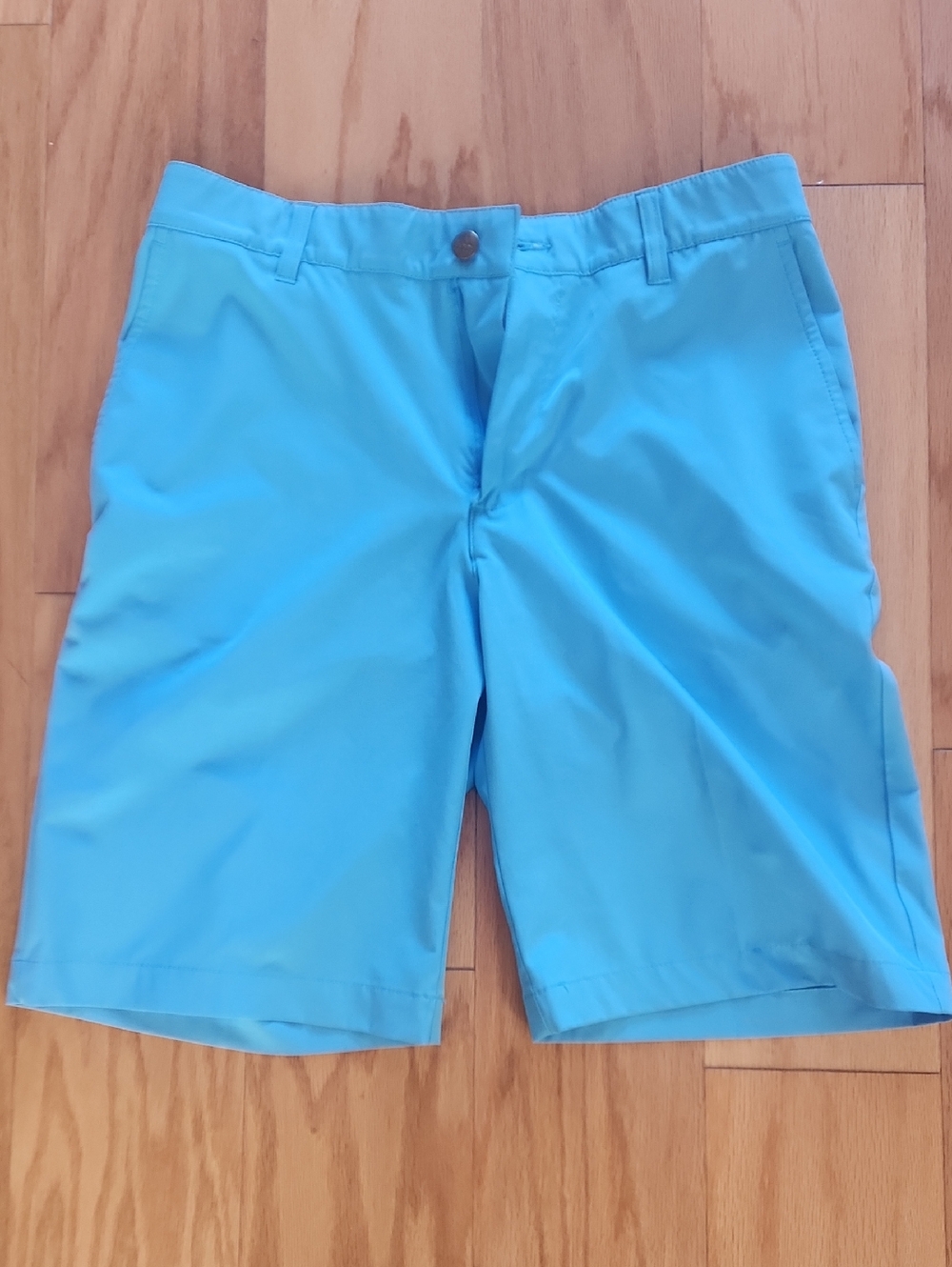 Adidas Men's Teal Flat Front Shorts 30